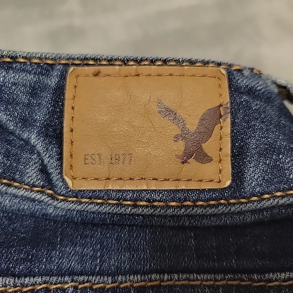 American Eagle Jeans Womens 6 Blue Jegging Super Stretch Slim Fit Casual Denim